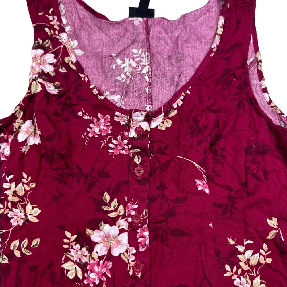 TORRID: Fit And Flare Stretch Challis Button-Front Tank -Size 1 / 1X - Picture 7 of 12